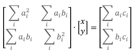 Matrix form solution