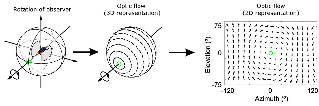 Optical flow concept diagram